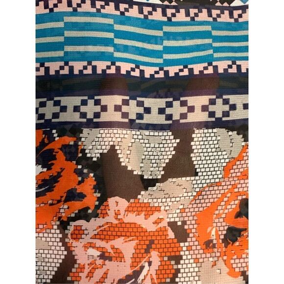 Wet Seal Women's Floral V Neck Tie Balloon Sleeve Blouse Multicolor Size 1X - Picture 4 of 8